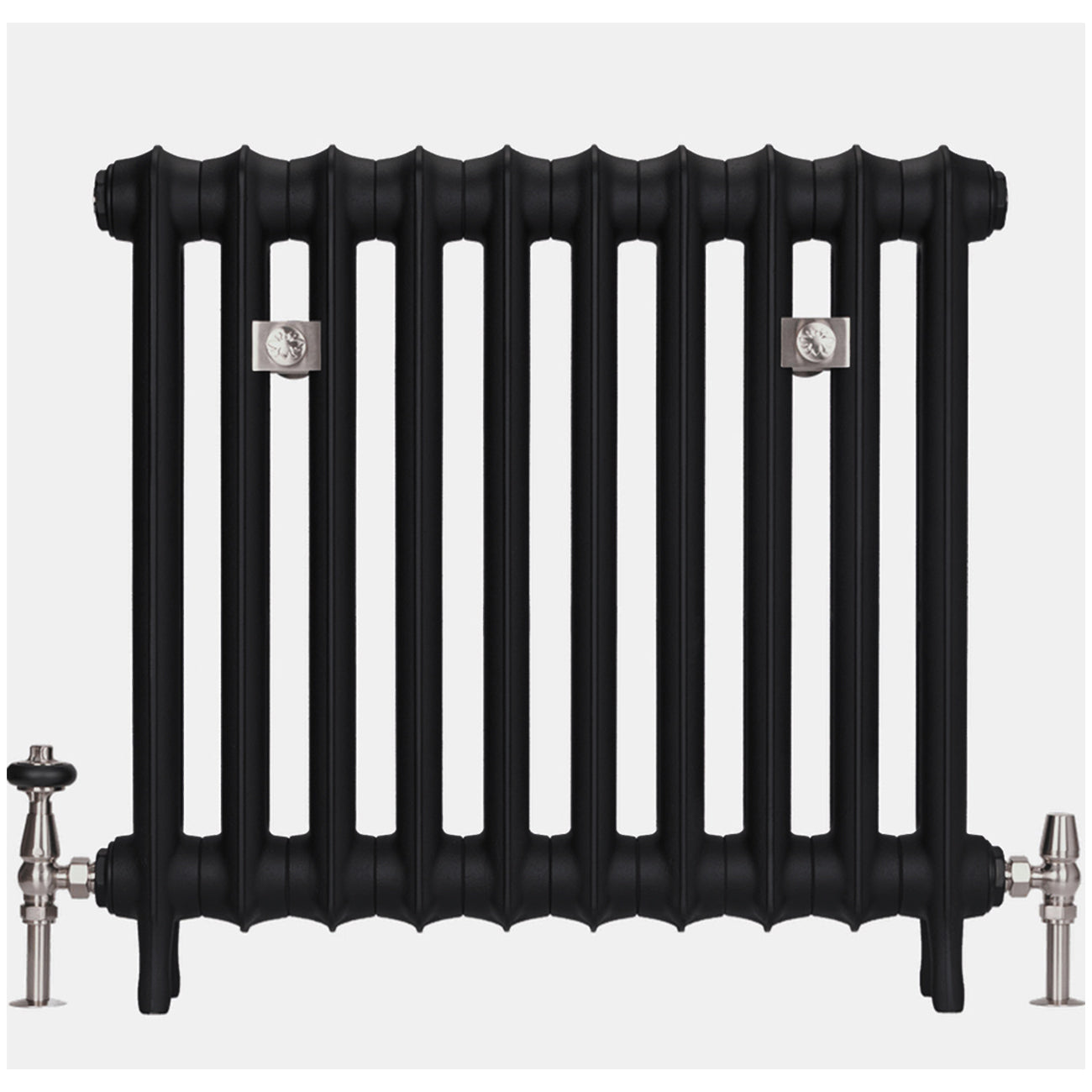 Emmeline I - Matt Black Cast Iron Column Radiator H665mm x W1094mm 1 Column - Floor Standing