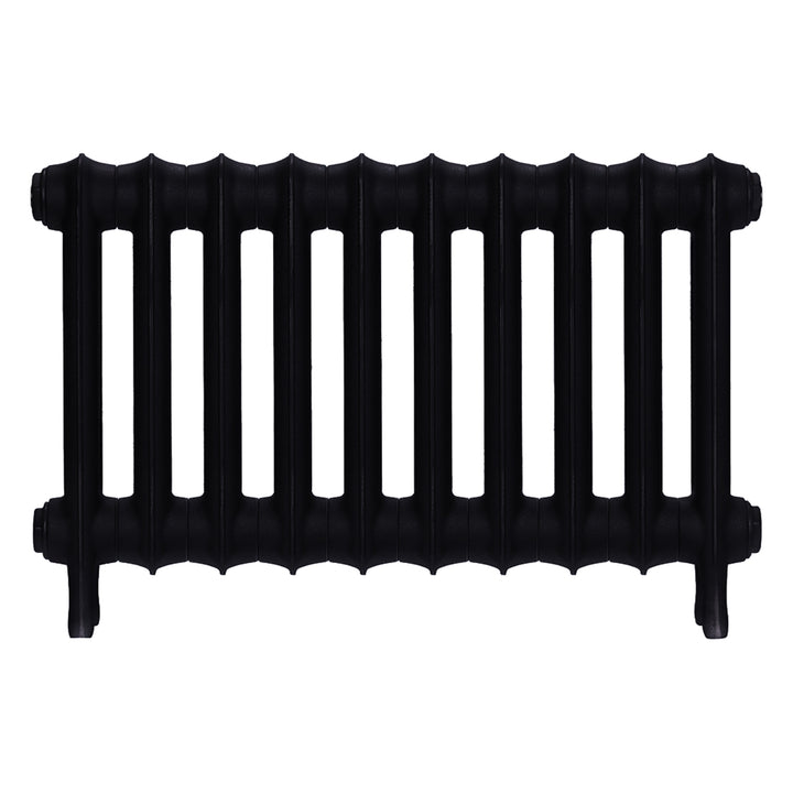 Emmeline II - Matt Black Cast Iron Column Radiator H413mm x W695mm 2 Column - Wall Hung