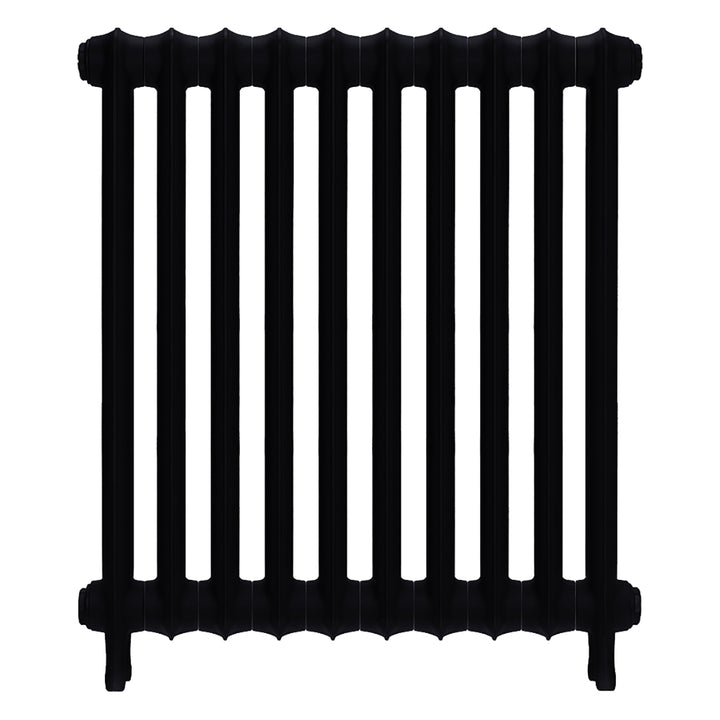 Emmeline II - Matt Black Cast Iron Column Radiator H813mm x W695mm 2 Column - Wall Hung