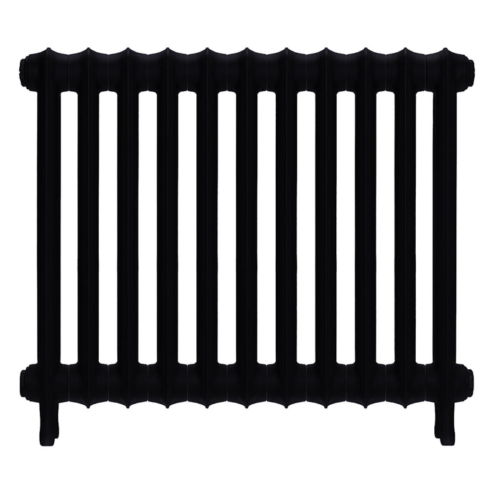 Emmeline II - Matt Black Cast Iron Column Radiator H613mm x W762mm 2 Column - Wall Hung