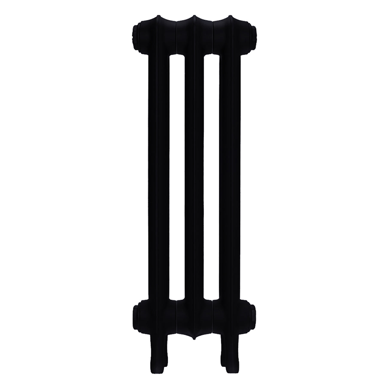 Emmeline II - Matt Black Cast Iron Column Radiator H613mm x W230mm 2 Column - Wall Hung