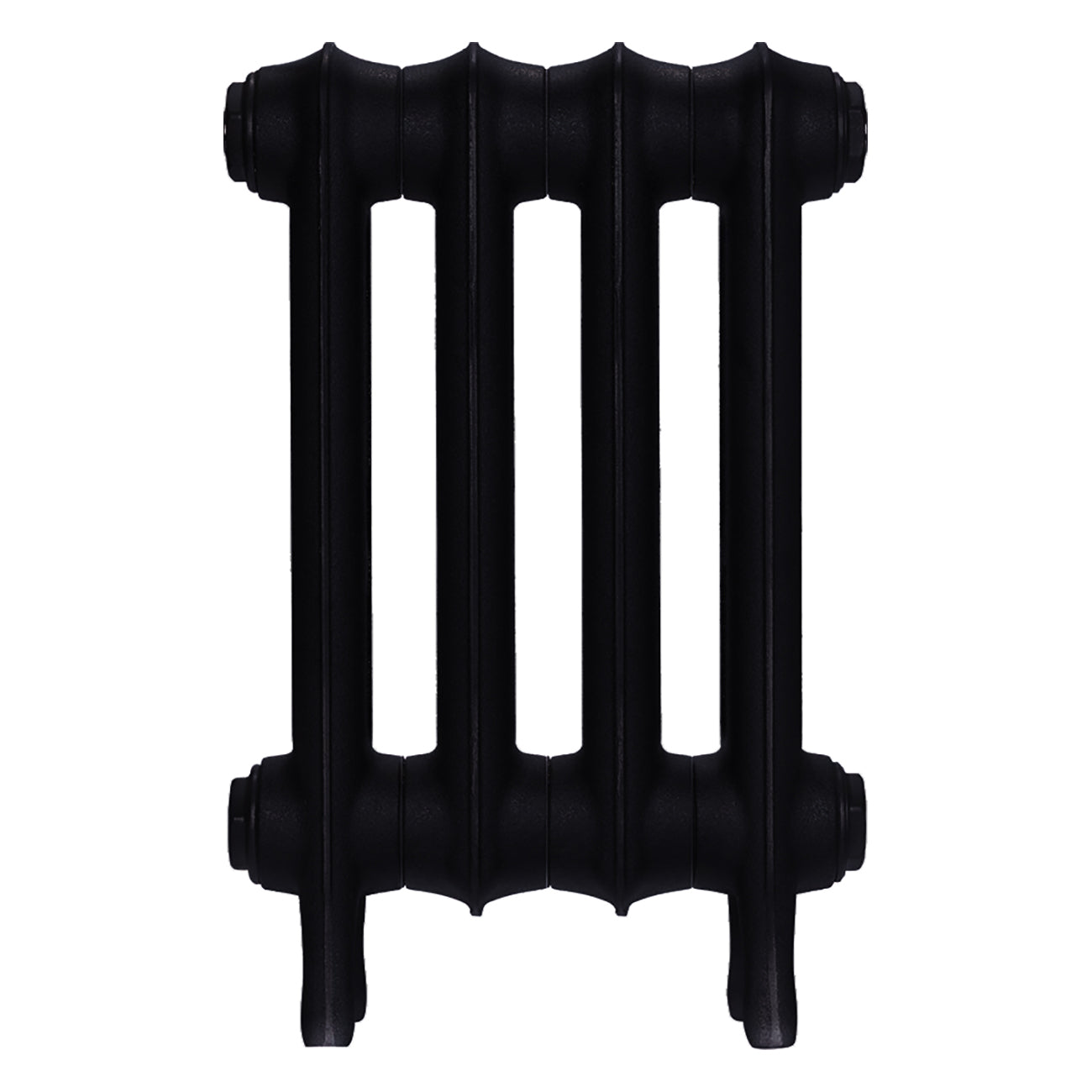 Emmeline II - Matt Black Cast Iron Column Radiator H413mm x W296mm 2 Column - Wall Hung