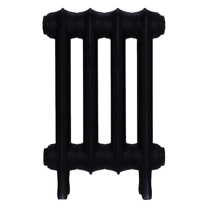 Emmeline II - Matt Black Cast Iron Column Radiator H413mm x W296mm 2 Column - Wall Hung