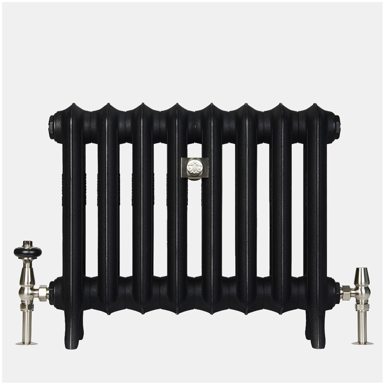 Emmeline II - Matt Black Cast Iron Column Radiator H470mm x W1094mm 2 Column - Floor Standing