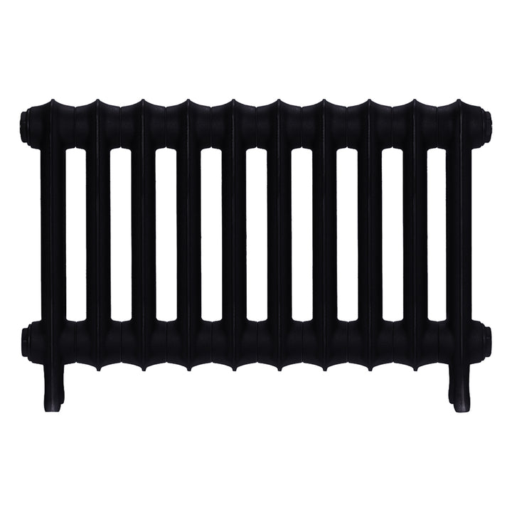 Emmeline III - Matt Black Cast Iron Column Radiator H416mm x W695mm 3 Column - Wall Hung