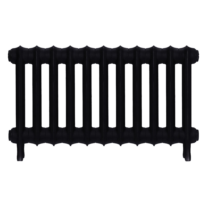 Emmeline III - Matt Black Cast Iron Column Radiator H416mm x W762mm 3 Column - Wall Hung