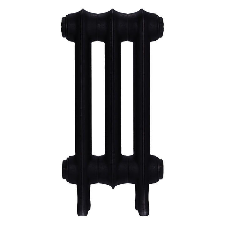 Emmeline III - Matt Black Cast Iron Column Radiator H416mm x W230mm 3 Column - Wall Hung