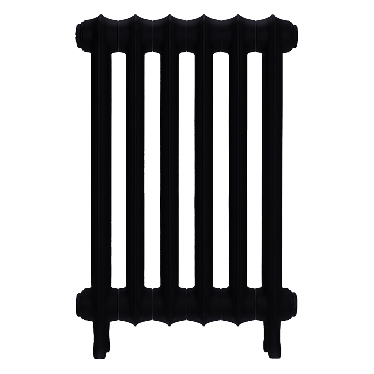 Emmeline III - Matt Black Cast Iron Column Radiator H616mm x W429mm 3 Column - Wall Hung
