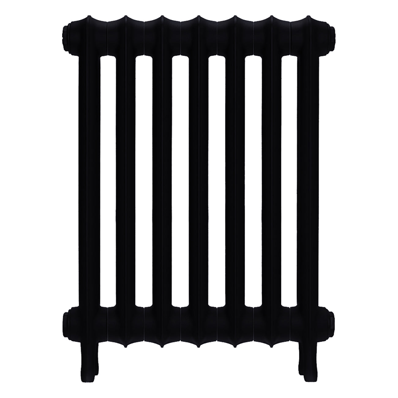 Emmeline III - Matt Black Cast Iron Column Radiator H616mm x W496mm 3 Column - Wall Hung