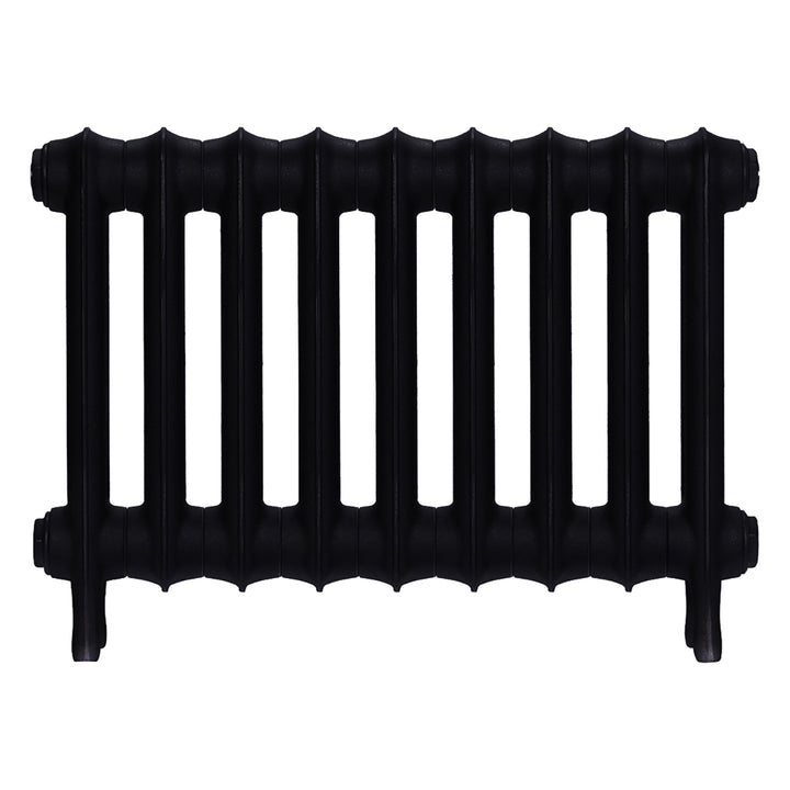 Emmeline III - Matt Black Cast Iron Column Radiator H416mm x W629mm 3 Column - Wall Hung