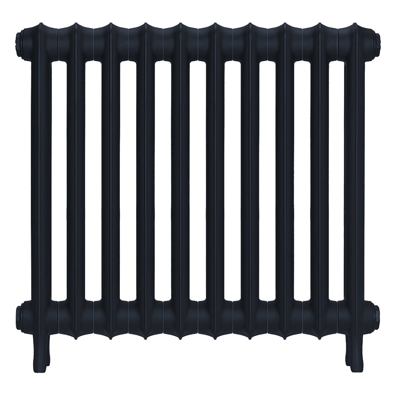 Emmeline I - Midnight Ink Cast Iron Column Radiator H607mm x W695mm 1 Column - Wall Hung