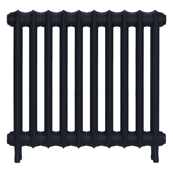 Emmeline I - Midnight Ink Cast Iron Column Radiator H607mm x W695mm 1 Column - Wall Hung