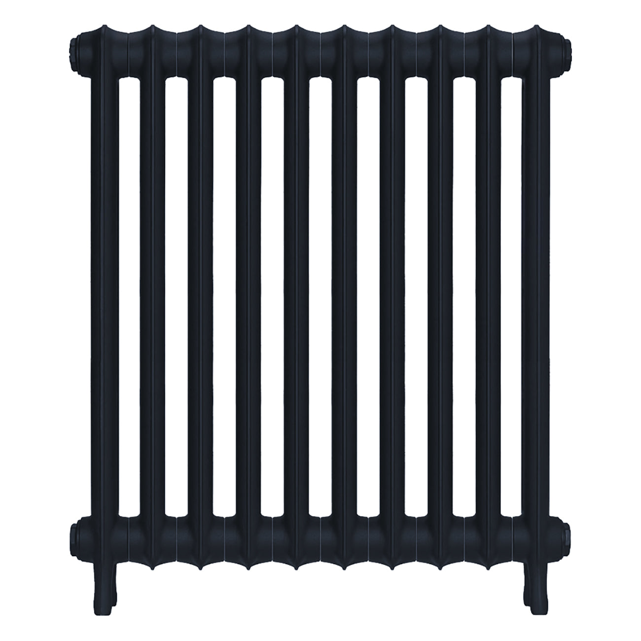 Emmeline I - Midnight Ink Cast Iron Column Radiator H807mm x W695mm 1 Column - Wall Hung