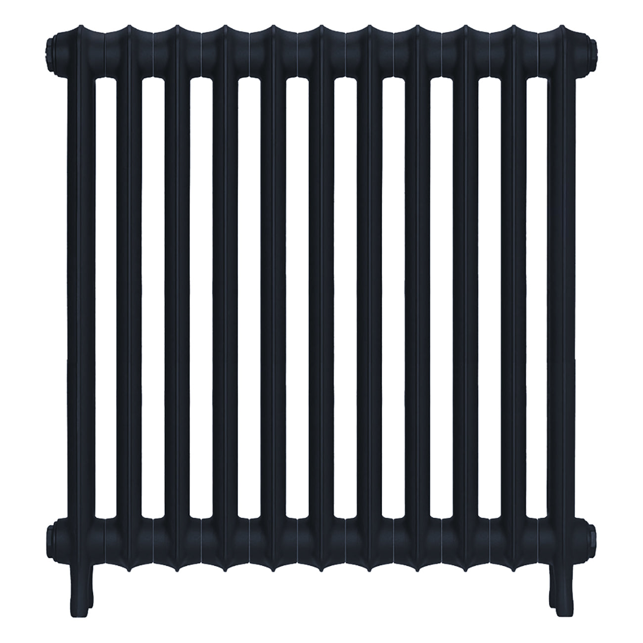 Emmeline I - Midnight Ink Cast Iron Column Radiator H807mm x W762mm 1 Column - Wall Hung