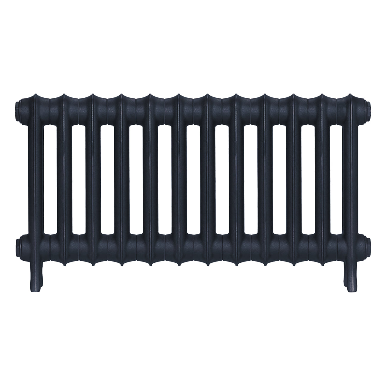 Emmeline I - Midnight Ink Cast Iron Column Radiator H407mm x W828mm 1 Column - Wall Hung