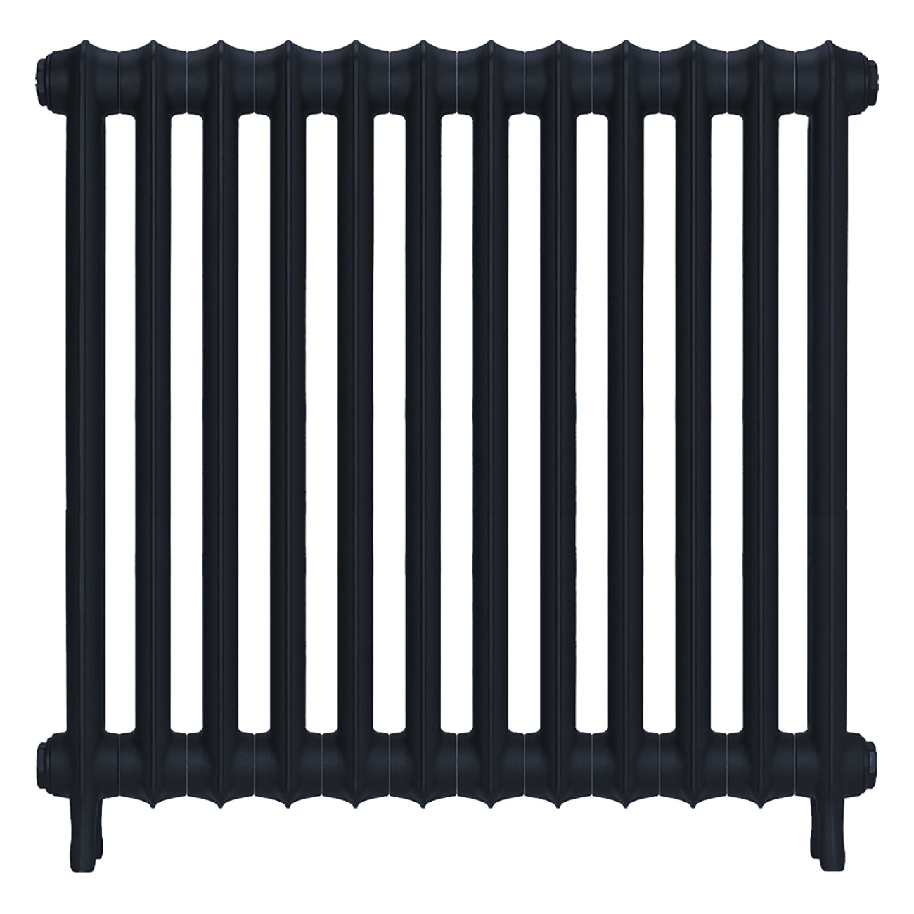 Emmeline I - Midnight Ink Cast Iron Column Radiator H807mm x W828mm 1 Column - Wall Hung