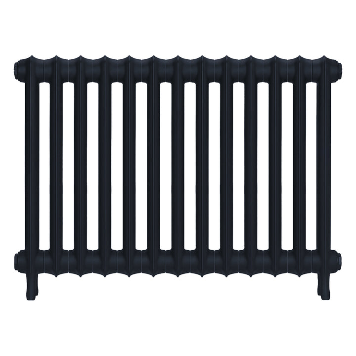 Emmeline I - Midnight Ink Cast Iron Column Radiator H607mm x W895mm 1 Column - Wall Hung