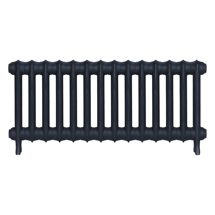 Emmeline I - Midnight Ink Cast Iron Column Radiator H407mm x W961mm 1 Column - Wall Hung