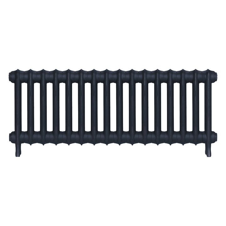 Emmeline I - Midnight Ink Cast Iron Column Radiator H407mm x W1094mm 1 Column - Wall Hung