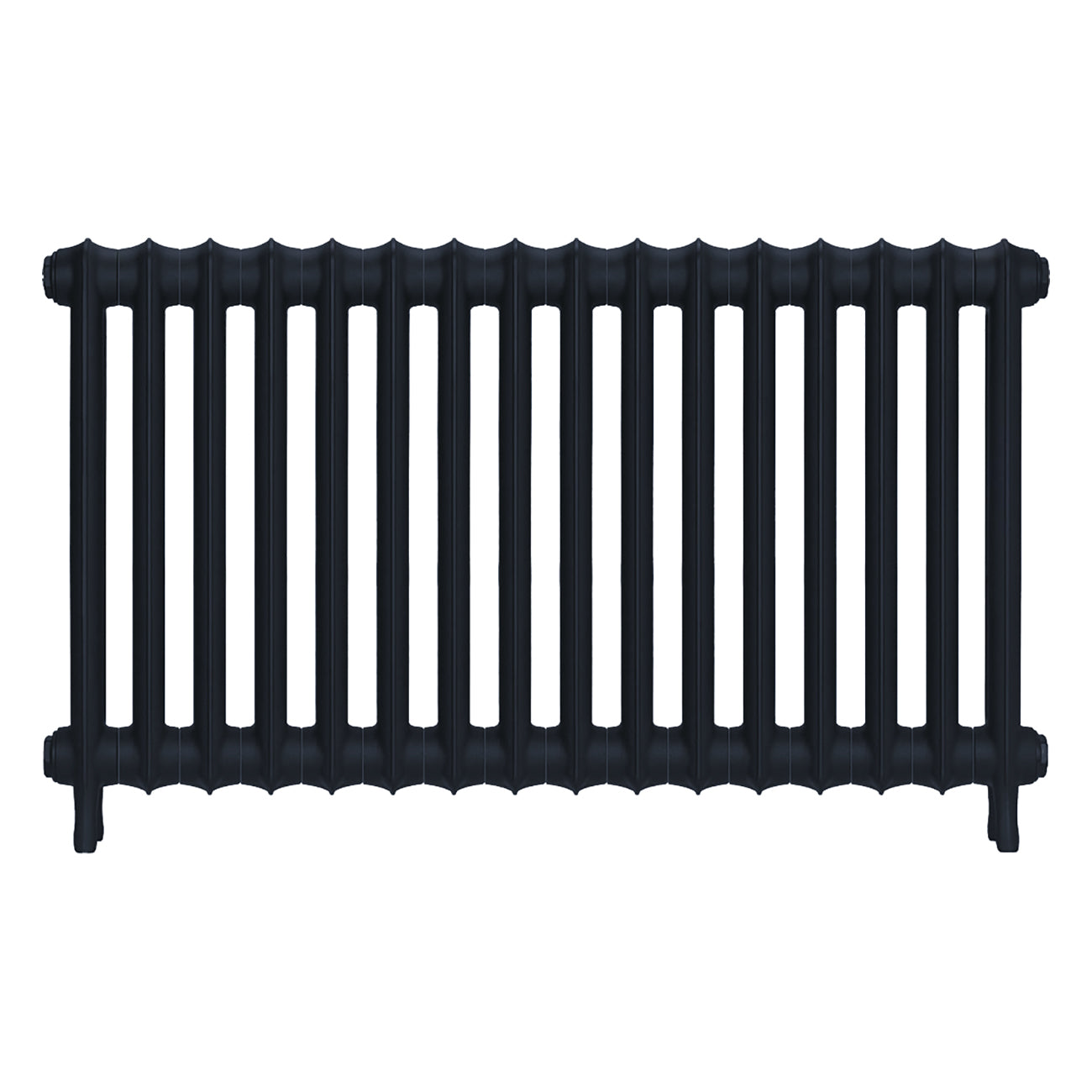 Emmeline I - Midnight Ink Cast Iron Column Radiator H607mm x W1094mm 1 Column - Wall Hung