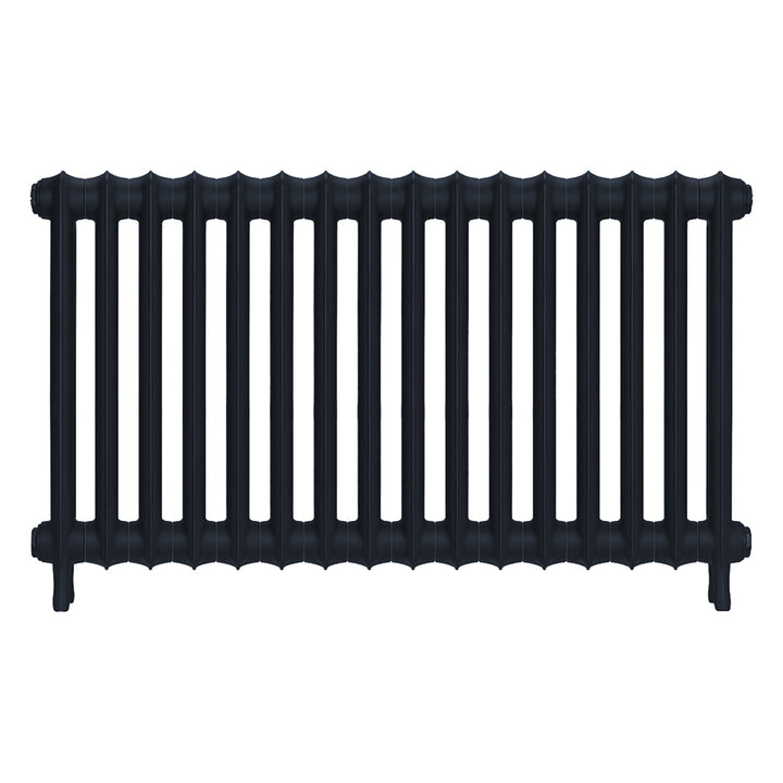 Emmeline I - Midnight Ink Cast Iron Column Radiator H607mm x W1094mm 1 Column - Wall Hung