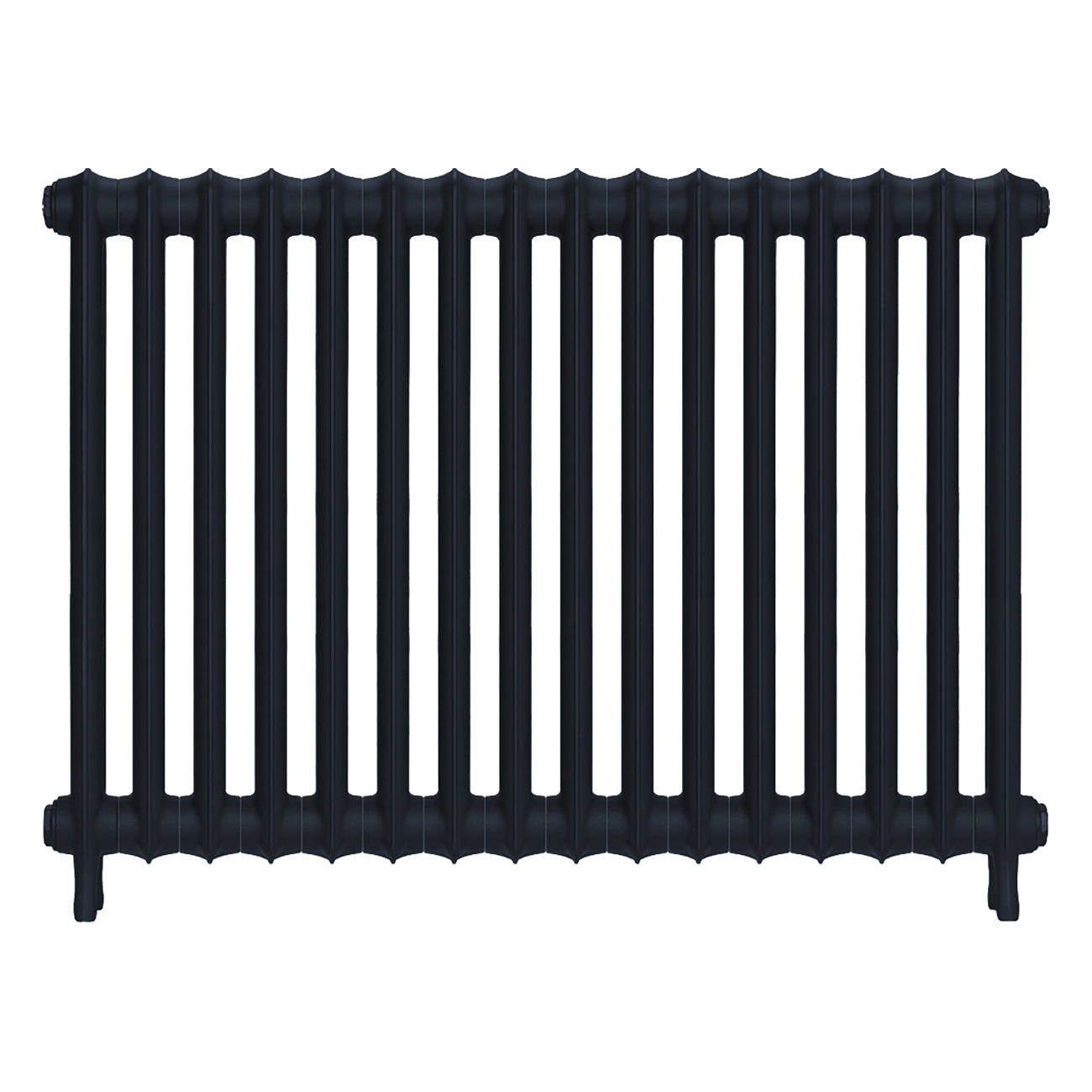Emmeline I - Midnight Ink Cast Iron Column Radiator H807mm x W1094mm 1 Column - Wall Hung