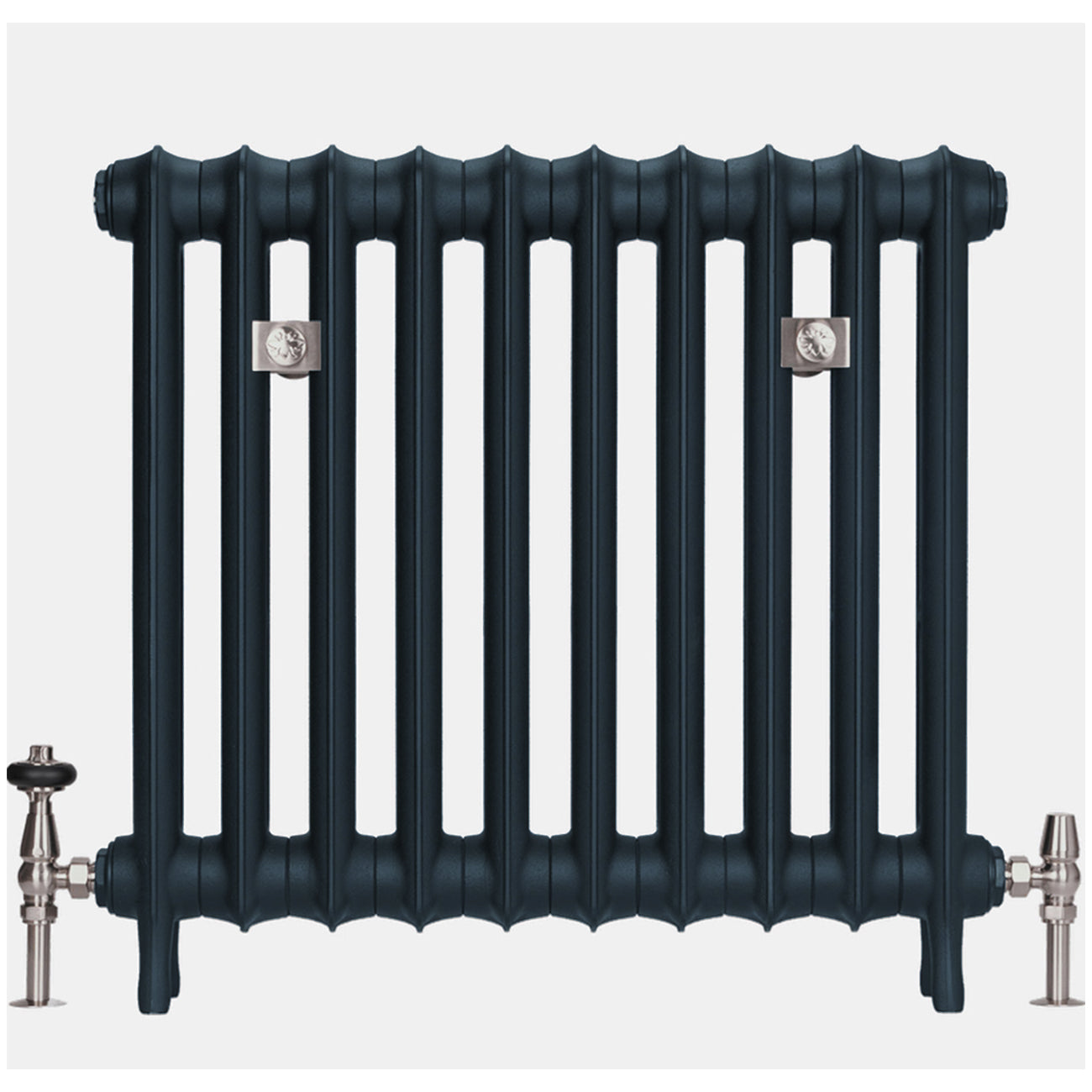 Emmeline I - Midnight Ink Cast Iron Column Radiator H665mm x W496mm 1 Column - Floor Standing