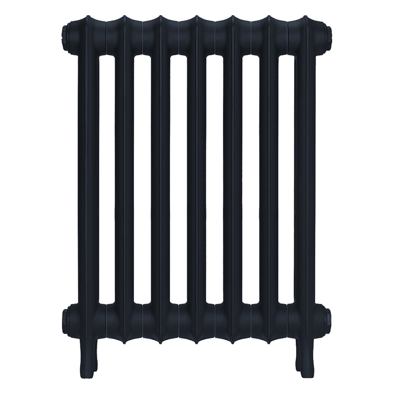 Emmeline I - Midnight Ink Cast Iron Column Radiator H607mm x W496mm 1 Column - Wall Hung