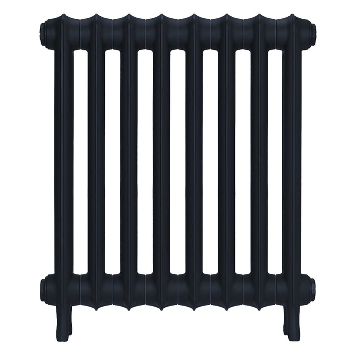 Emmeline I - Midnight Ink Cast Iron Column Radiator H607mm x W562mm 1 Column - Wall Hung