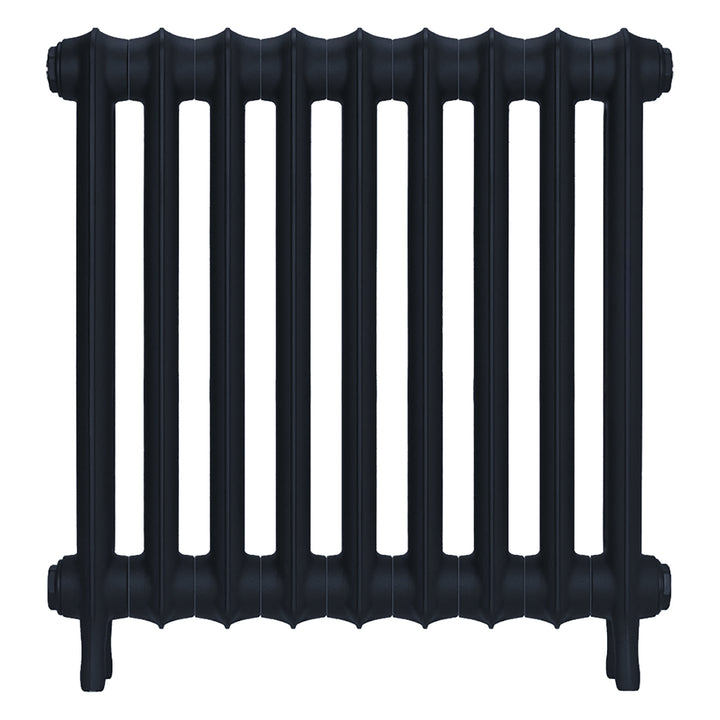 Emmeline I - Midnight Ink Cast Iron Column Radiator H607mm x W629mm 1 Column - Wall Hung