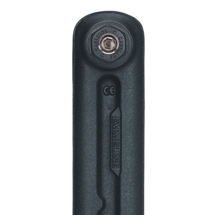 Emmeline Midnight Ink 1 column cast iron radiator, alternative product view highlighting the column contours, joined sections and traditional cast iron detailing