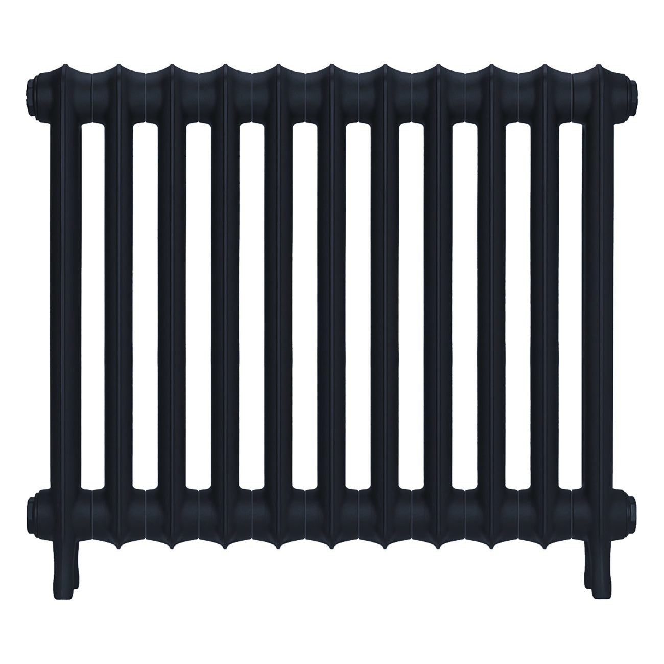 Emmeline II - Midnight Ink Cast Iron Column Radiator H613mm x W762mm 2 Column - Wall Hung