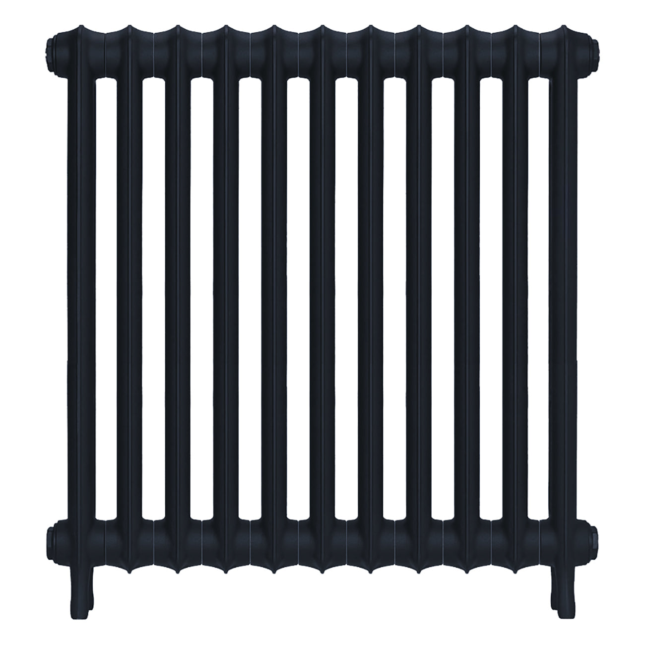 Emmeline II - Midnight Ink Cast Iron Column Radiator H813mm x W762mm 2 Column - Wall Hung