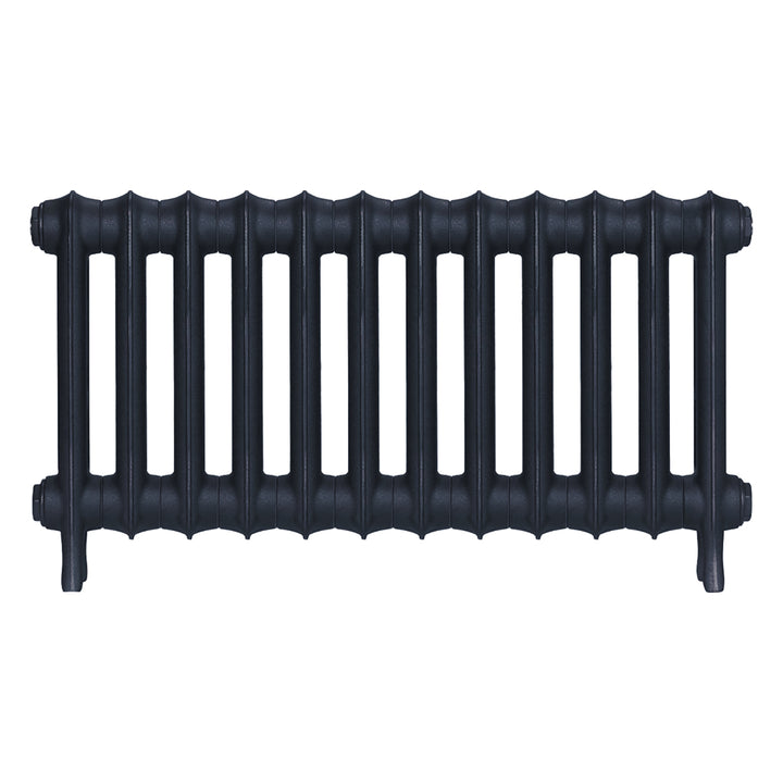 Emmeline II - Midnight Ink Cast Iron Column Radiator H413mm x W828mm 2 Column - Wall Hung