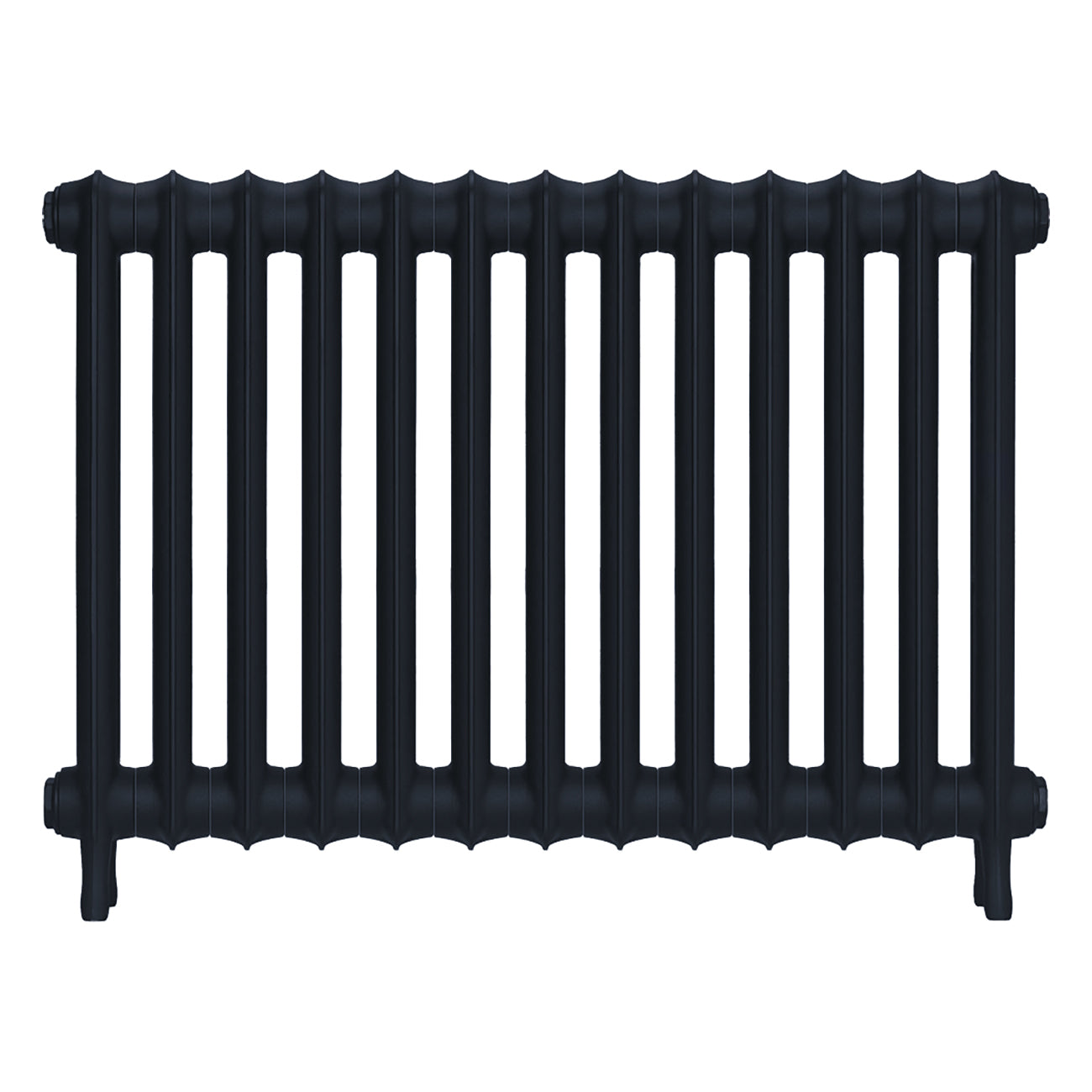 Emmeline II - Midnight Ink Cast Iron Column Radiator H613mm x W895mm 2 Column - Wall Hung