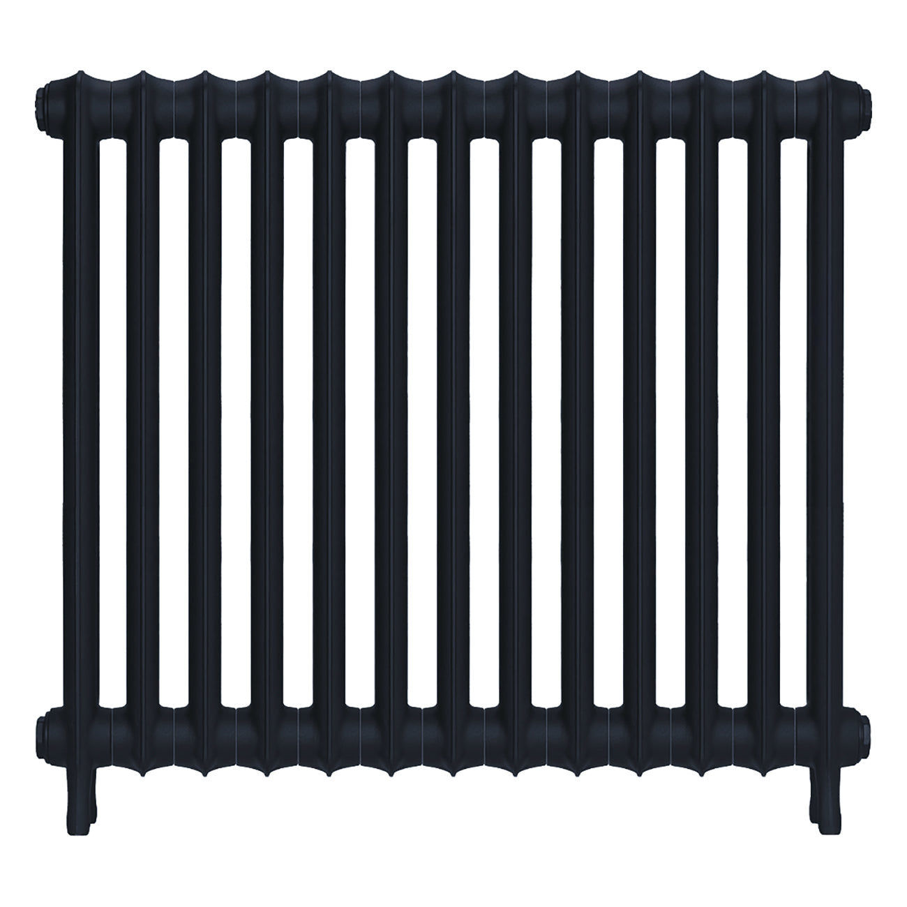 Emmeline II - Midnight Ink Cast Iron Column Radiator H813mm x W895mm 2 Column - Wall Hung