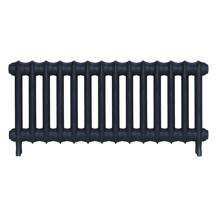 Emmeline II - Midnight Ink Cast Iron Column Radiator H413mm x W961mm 2 Column - Wall Hung