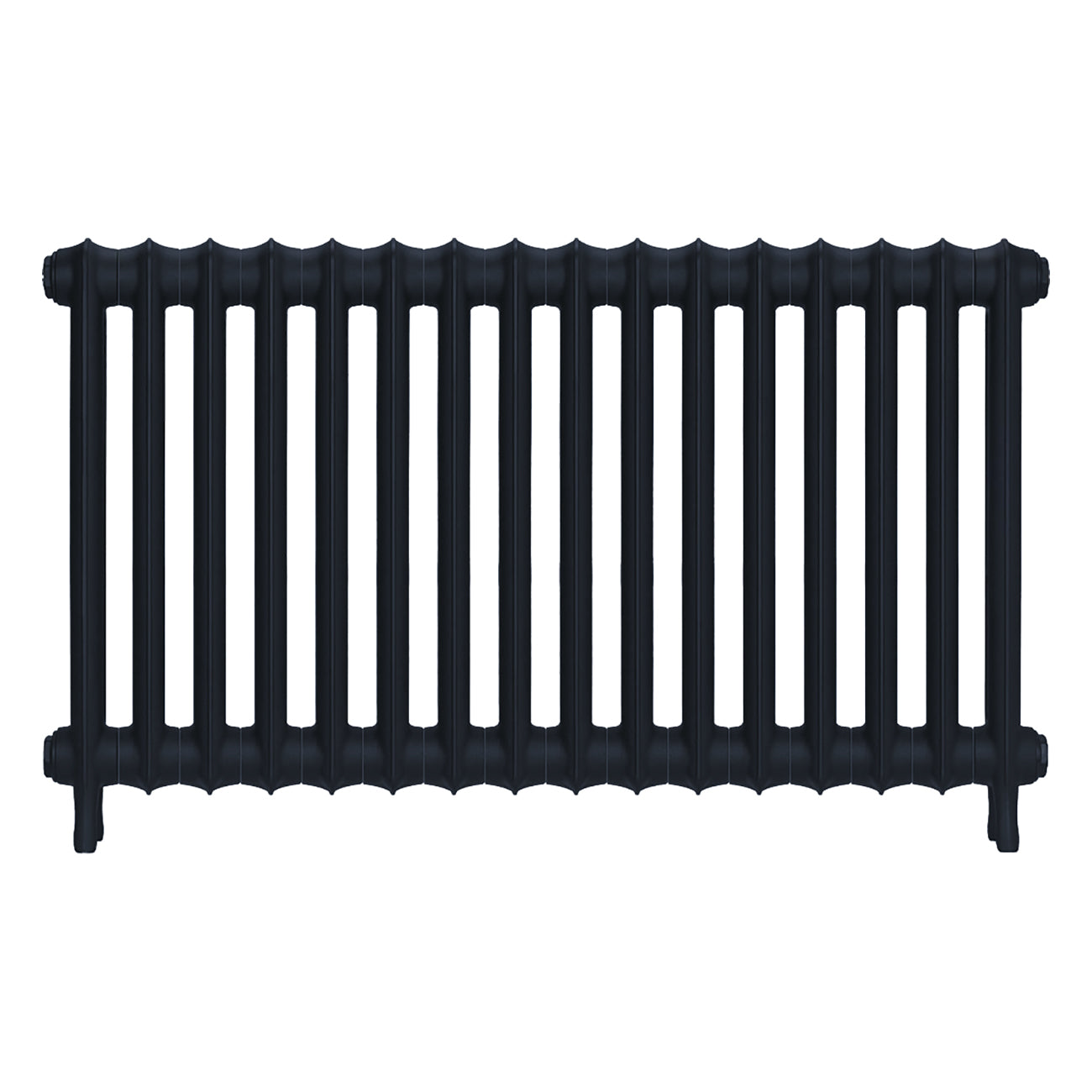 Emmeline II - Midnight Ink Cast Iron Column Radiator H613mm x W1094mm 2 Column - Wall Hung
