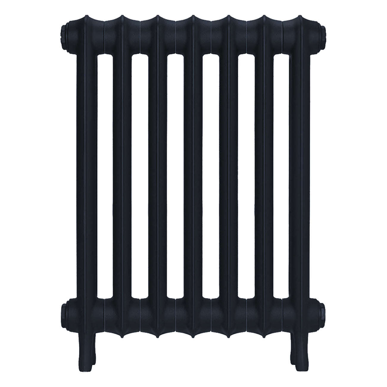 Emmeline II - Midnight Ink Cast Iron Column Radiator H613mm x W496mm 2 Column - Wall Hung