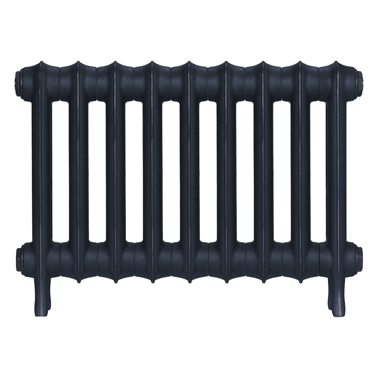 Emmeline II - Midnight Ink Cast Iron Column Radiator H413mm x W629mm 2 Column - Wall Hung