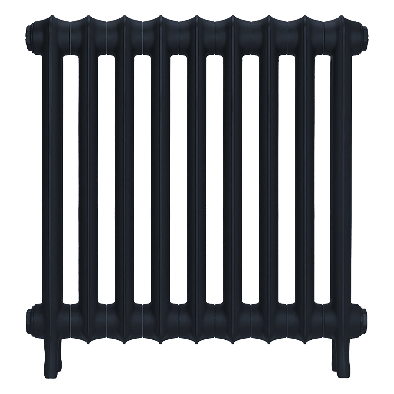 Emmeline II - Midnight Ink Cast Iron Column Radiator H613mm x W629mm 2 Column - Wall Hung
