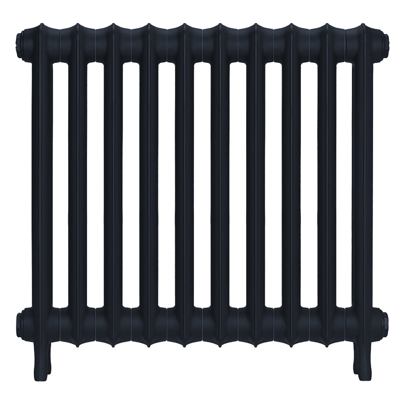 Emmeline III - Midnight Ink Cast Iron Column Radiator H616mm x W695mm 3 Column - Wall Hung