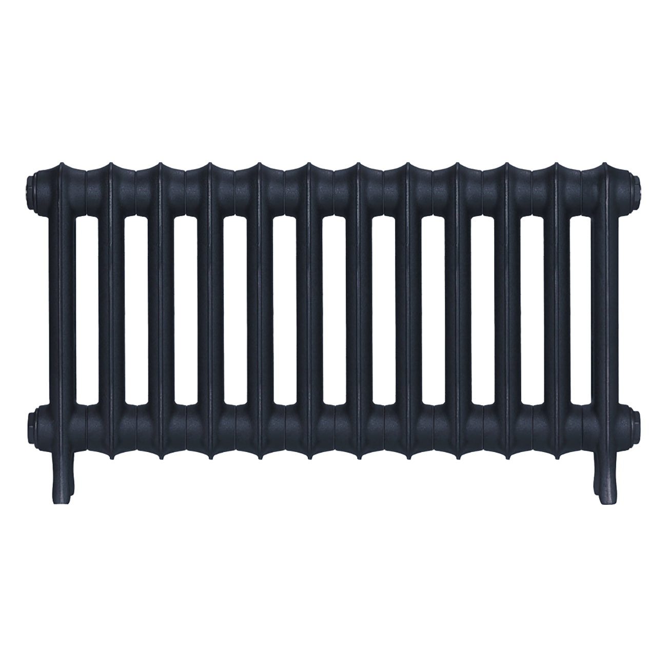 Emmeline III - Midnight Ink Cast Iron Column Radiator H416mm x W828mm 3 Column - Wall Hung