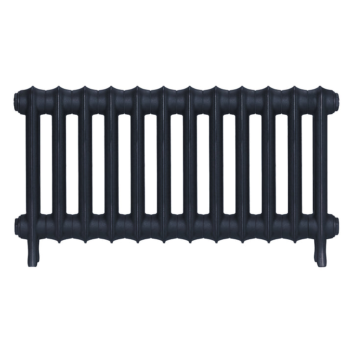 Emmeline III - Midnight Ink Cast Iron Column Radiator H416mm x W828mm 3 Column - Wall Hung