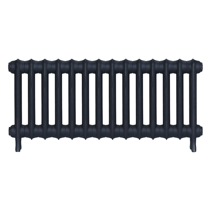 Emmeline III - Midnight Ink Cast Iron Column Radiator H416mm x W961mm 3 Column - Wall Hung