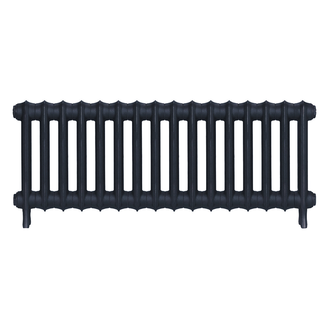 Emmeline III - Midnight Ink Cast Iron Column Radiator H416mm x W1094mm 3 Column - Wall Hung