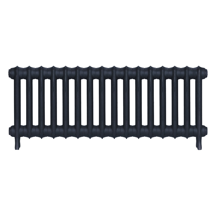Emmeline III - Midnight Ink Cast Iron Column Radiator H416mm x W1094mm 3 Column - Wall Hung