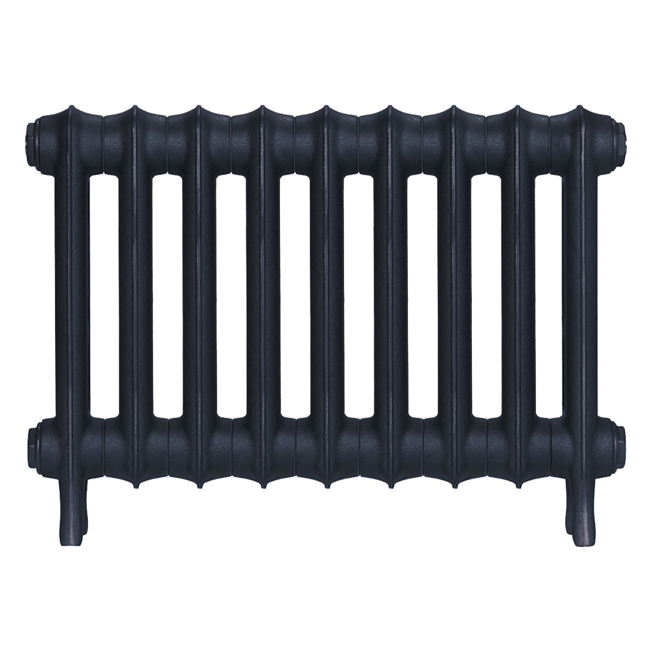 Emmeline III - Midnight Ink Cast Iron Column Radiator H416mm x W629mm 3 Column - Wall Hung