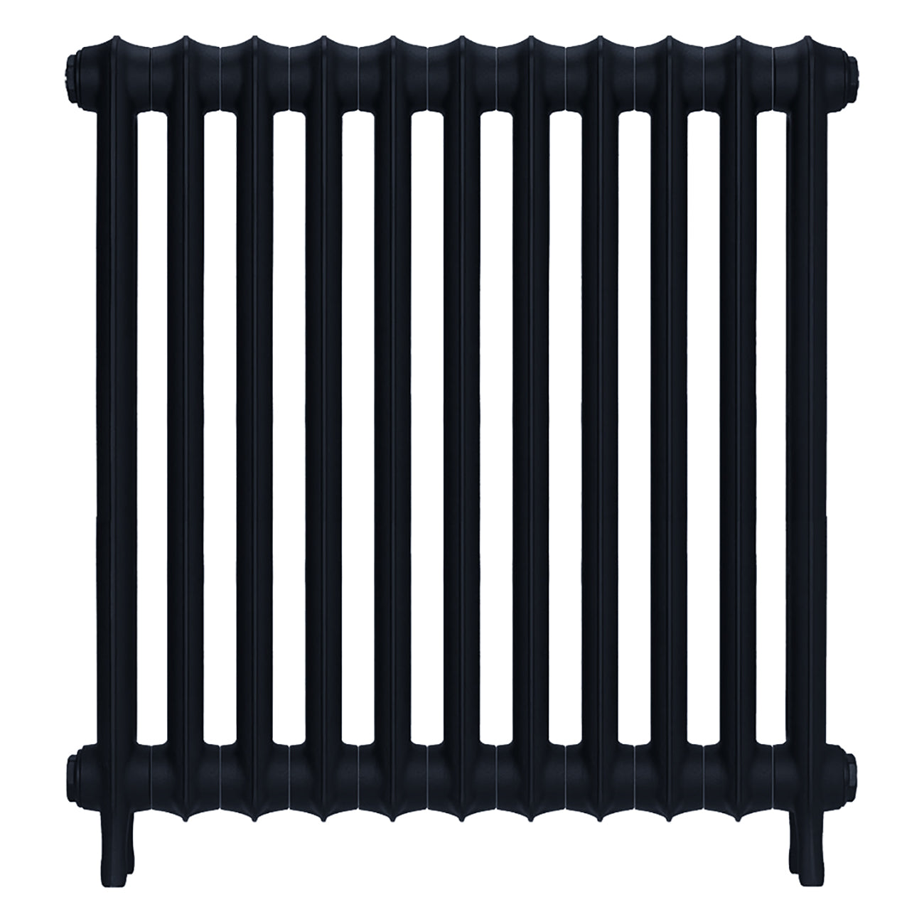 Emmeline I - Pencil Grey Cast Iron Column Radiator H807mm x W762mm 1 Column - Wall Hung