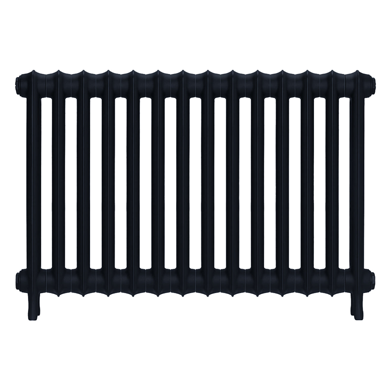 Emmeline I - Pencil Grey Cast Iron Column Radiator H607mm x W961mm 1 Column - Wall Hung